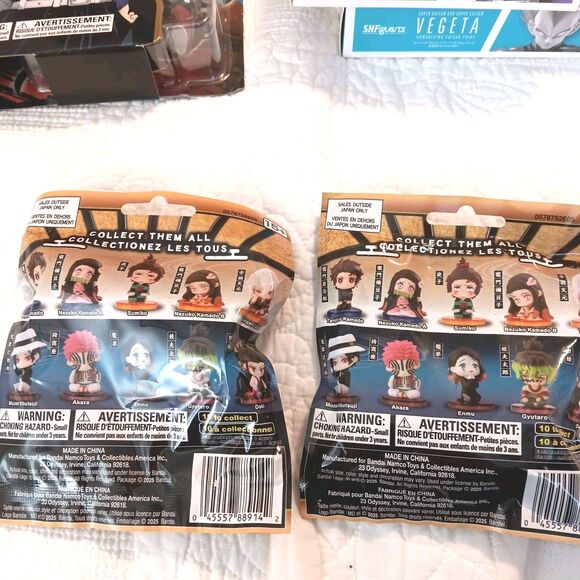 Bandai S.H.Figuarts Vegeta Lot 5 Total Demon Slayer Uzui Gashapon New Sealed - Picture 9 of 9